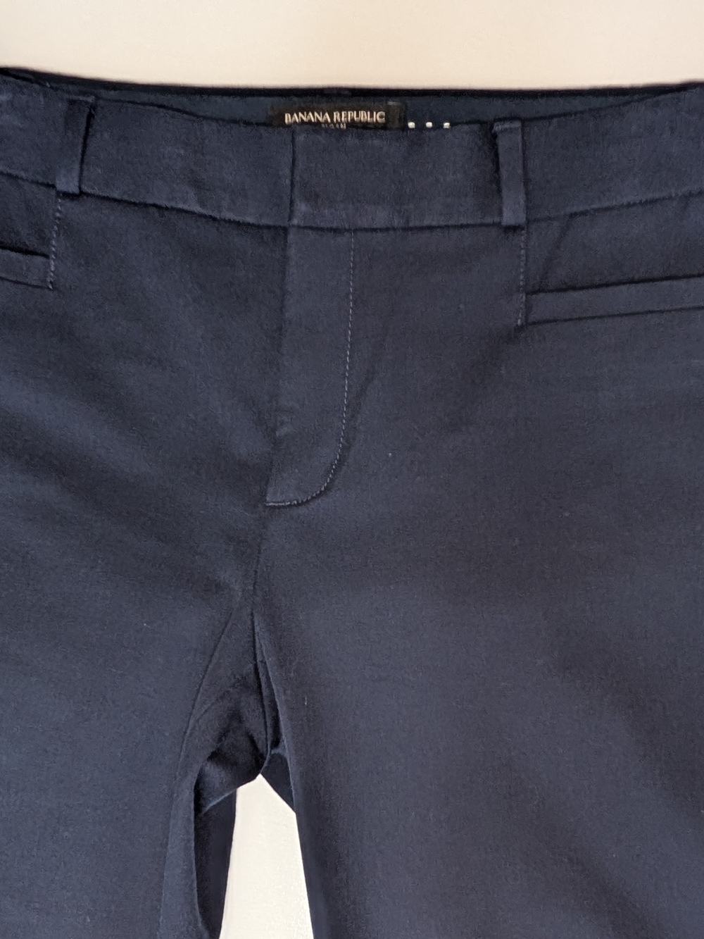Women's Banana Republic Sloan Slim Ankle Pants Navy Blue Size 4L Tall - Picture 4 of 10